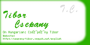 tibor csepany business card